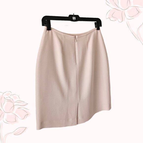 Petite Sophisticate Vintage Pencil Suit Skirt | Pre-Loved | 4P | Powder Pink - Picture 6 of 16